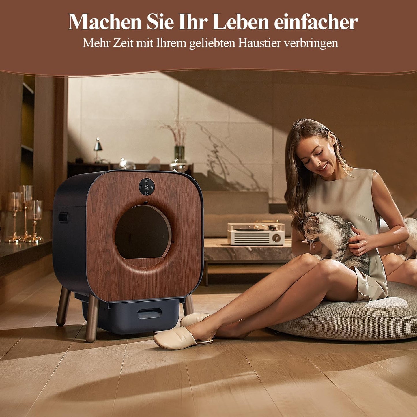 PAWBBY P1 Ultra selbstreinigende Katzentoilette