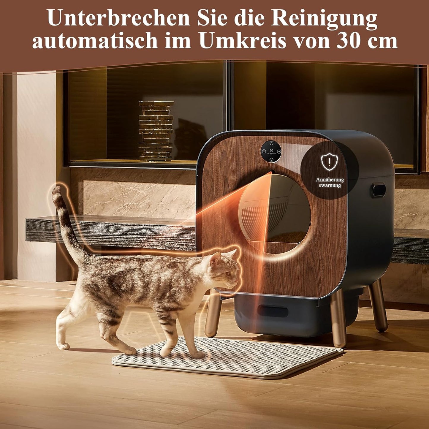 PAWBBY P1 Ultra selbstreinigende Katzentoilette