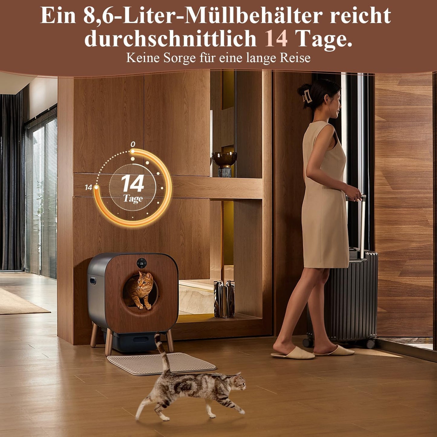 PAWBBY P1 Ultra selbstreinigende Katzentoilette