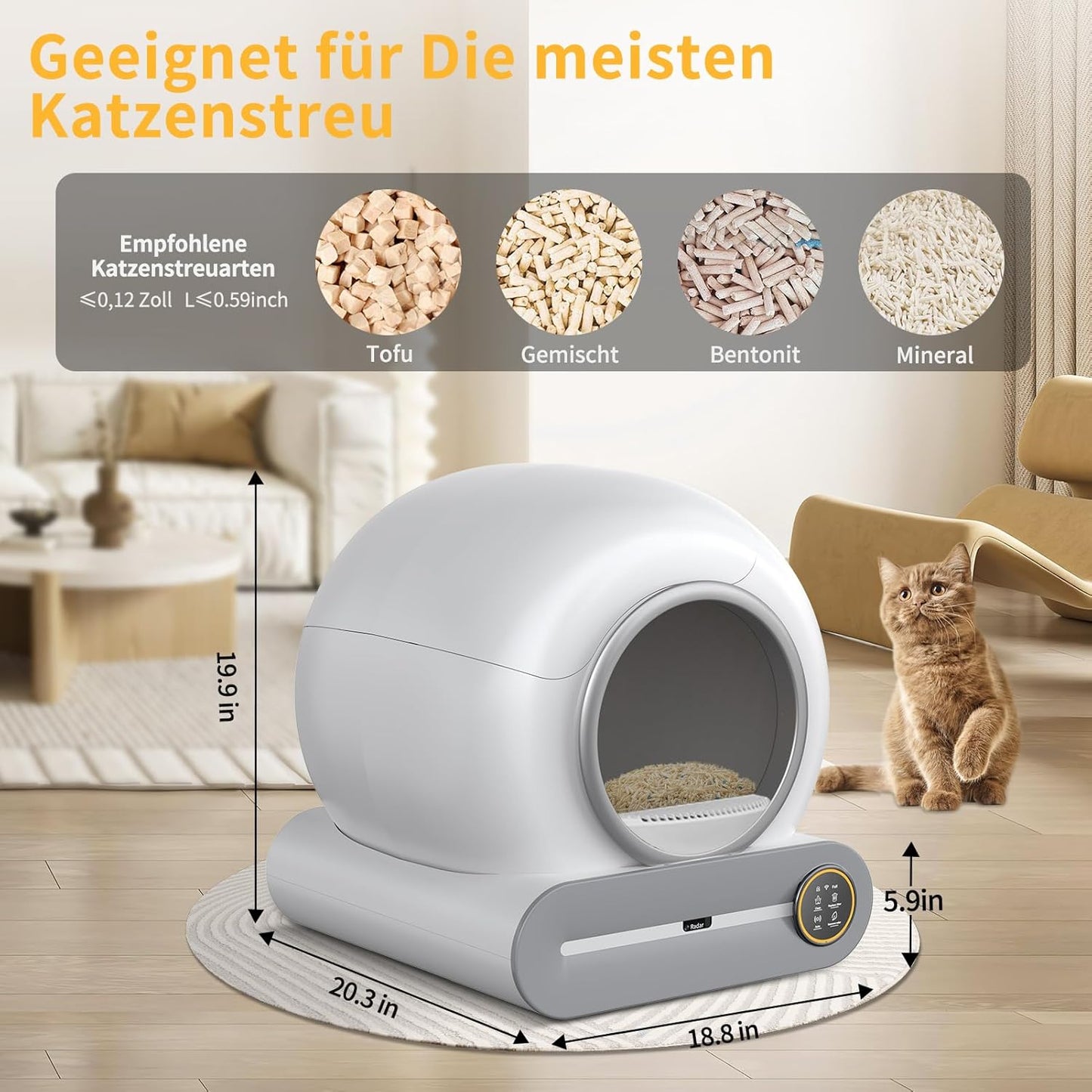 Petties automatische Katzentoilette