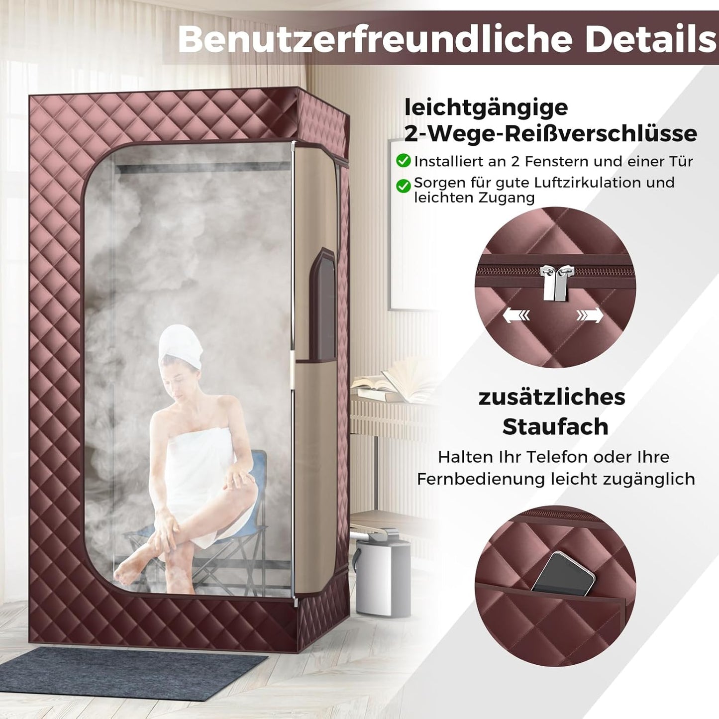 Petties Full-Body Saunabox als Komplettset